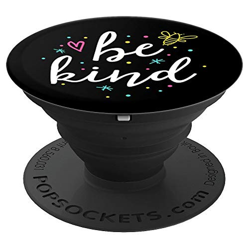 Be Kind Teacher Gift Kindness Bee Kind Rainbow Counselor PopSockets Grip and Stand for Phones and Tablets
