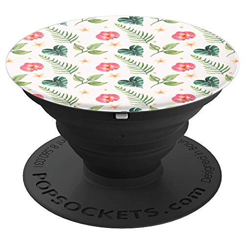 BLOSSOM SPRING FLOWER RED WITH LEAVES OVER WHITE CANVAS PopSockets Grip and Stand for Phones and Tablets BLOSSOM SPRING FLOWER RED WITH LEAVES OVER WHITE CANVAS PopSockets Grip and Stand for Phones and Tablets