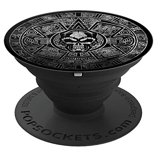 Aztec Calendar Skull. Mayan Sun Stone. Ancient Mexica Symbol PopSockets Grip and Stand for Phones and Tablets Aztec Calendar Skull. Mayan Sun Stone. Ancient Mexica Symbol PopSockets Grip and Stand for Phones and Tablets
