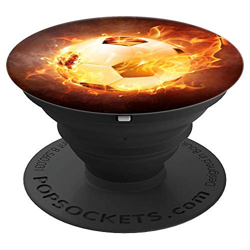 Soccer Ball On Fire Popsocket PopSockets Grip and Stand for Phones and Tablets Soccer Ball On Fire Popsocket PopSockets Grip and Stand for Phones and Tablets