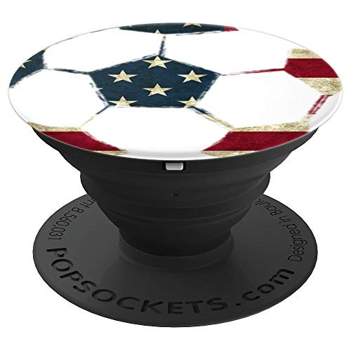 Soccer ball with American Flag USA phone stand for fans PopSockets Grip and Stand for Phones and Tablets Soccer ball with American Flag USA phone stand for fans PopSockets Grip and Stand for Phones and Tablets