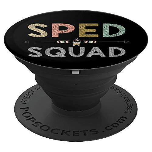 Team SPED Squad Teacher Special Ed Special Education PopSockets Grip and Stand for Phones and Tablets