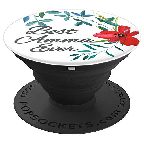 Mother's Day Special Gifts Best Amma Ever Phone Grip PopSockets Grip and Stand for Phones and Tablets