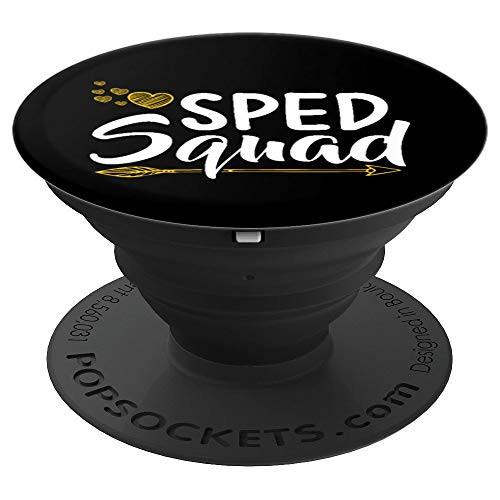 SPED Squad for Special Education SPED Teachers PopSockets Grip and Stand for Phones and Tablets