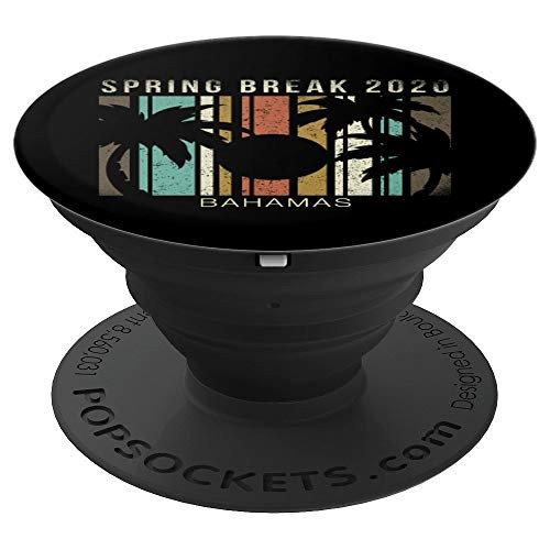 BAHAMAS Spring Break 2020 Retro Vaporwave 1980s Outfit PopSockets Grip and Stand for Phones and Tablets