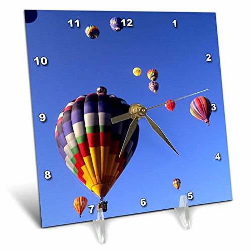 3dRose Hot Air Balloons, Albuquerque, New Mexico - Us32 Bba0010 - Bill Bachmann - Desk Clock, 6 by 6-Inch (dc_92523_1) 3dRose Hot Air Balloons, Albuquerque, New Mexico - Us32 Bba0010 - Bill Bachmann - Desk Clock, 6 by 6-Inch (dc_92523_1)