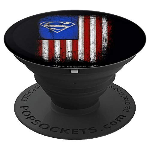 Superman Old Glory Shield PopSockets Grip and Stand for Phones and Tablets