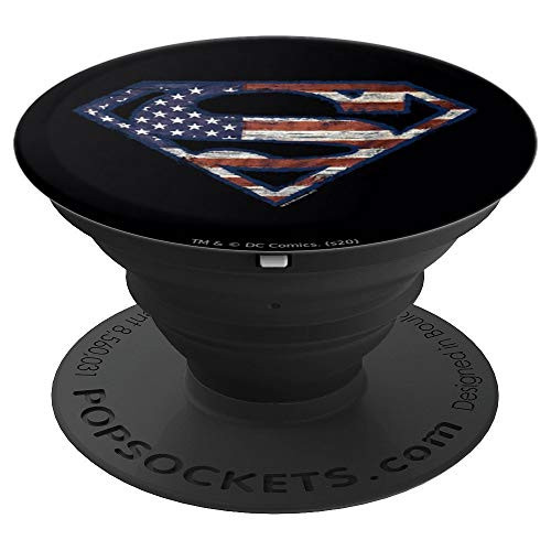 Superman Wartorn Flag PopSockets Grip and Stand for Phones and Tablets