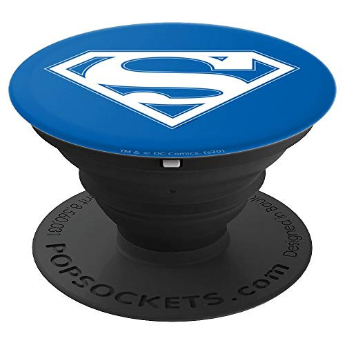 Superman Blue & White Shield PopSockets Grip and Stand for Phones and Tablets