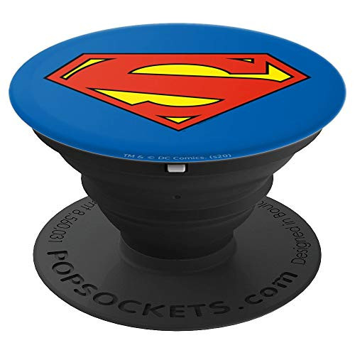 Superman New 52 Logo Shield PopSockets Grip and Stand for Phones and Tablets