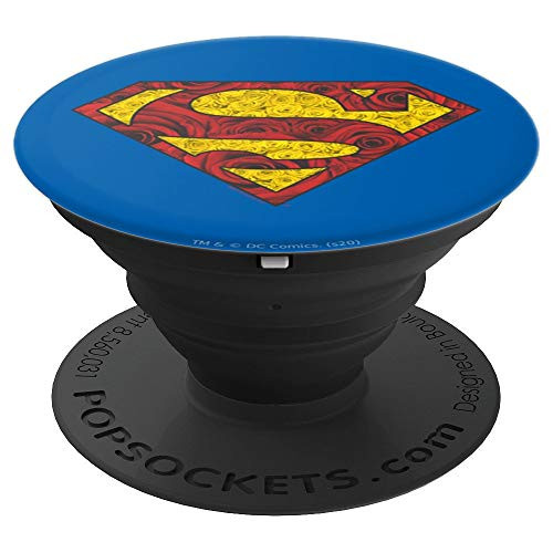 Superman Rosey Shield PopSockets Grip and Stand for Phones and Tablets