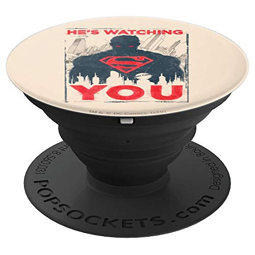 Superman He's Watching You PopSockets Grip and Stand for Phones and Tablets