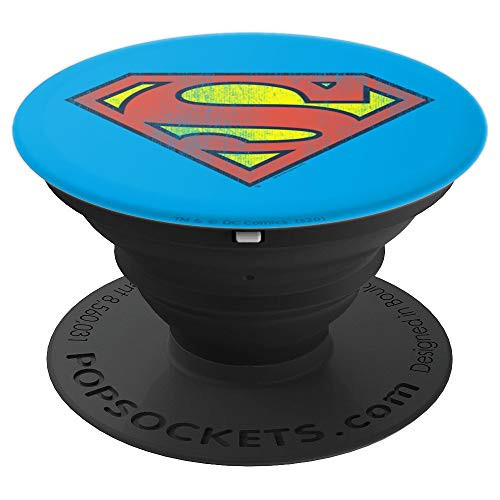 Superman Retro Supes Logo Distressed PopSockets Grip and Stand for Phones and Tablets Superman Retro Supes Logo Distressed PopSockets Grip and Stand for Phones and Tablets