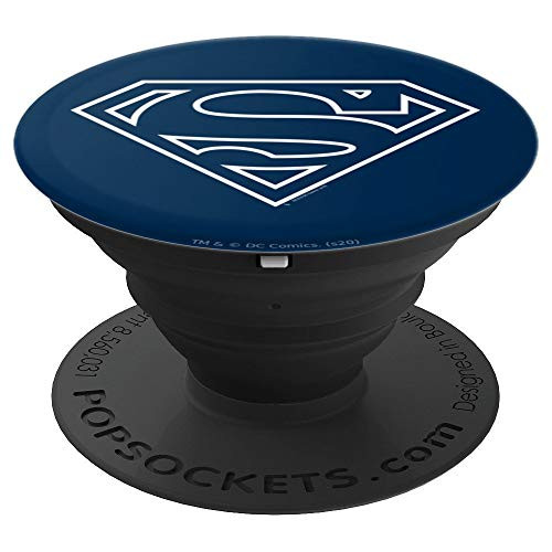 Superman Navy & White Shield PopSockets Grip and Stand for Phones and Tablets Superman Navy & White Shield PopSockets Grip and Stand for Phones and Tablets