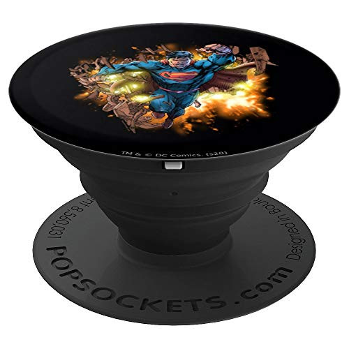Superman Blasting Through PopSockets Grip and Stand for Phones and Tablets
