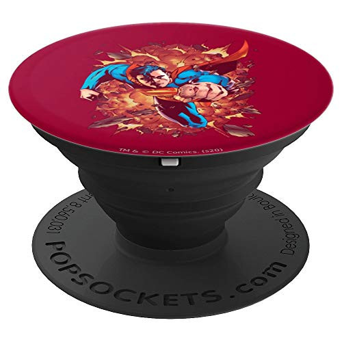 Superman Through Flame PopSockets Grip and Stand for Phones and Tablets