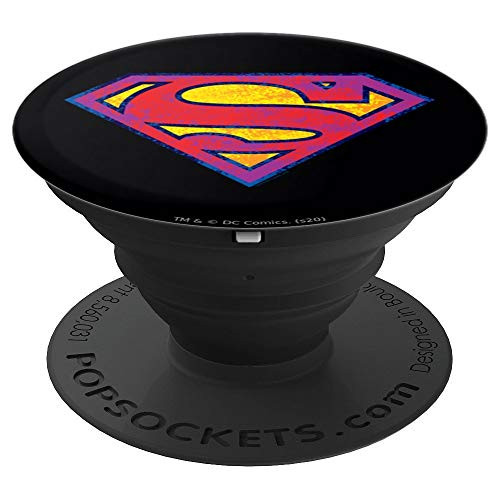 Superman Neon Distress Logo PopSockets Grip and Stand for Phones and Tablets Superman Neon Distress Logo PopSockets Grip and Stand for Phones and Tablets
