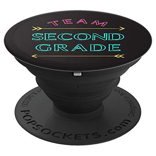 Team Second Grade School Teacher Appreciation Gift 6 PopSockets Grip and Stand for Phones and Tablets