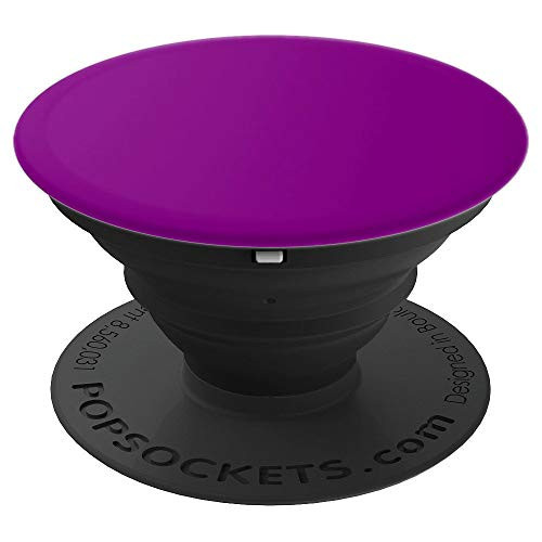 Purple Dark Violet Matte Solid Color PopSockets Grip and Stand for Phones and Tablets