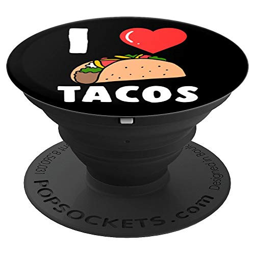 Mexican Food Lover Novelty Gift Idea: I Love Tacos Themed PopSockets Grip and Stand for Phones and Tablets Mexican Food Lover Novelty Gift Idea: I Love Tacos Themed PopSockets Grip and Stand for Phones and Tablets