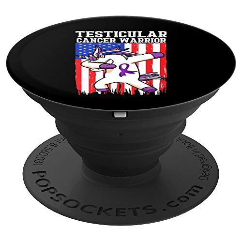Testicular Cancer Survivor Care Purple Ribbon Warrior PopSockets Grip and Stand for Phones and Tablets Testicular Cancer Survivor Care Purple Ribbon Warrior PopSockets Grip and Stand for Phones and Tablets