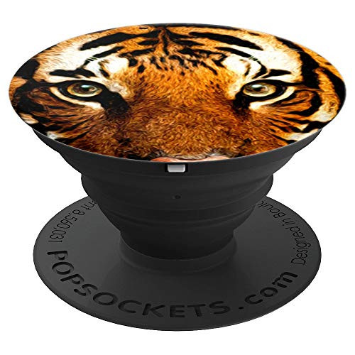 Tiger Eyes and Face - Tiger PopSockets Grip and Stand for Phones and Tablets Tiger Eyes and Face - Tiger PopSockets Grip and Stand for Phones and Tablets