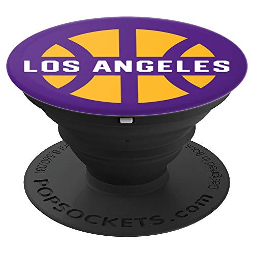 Retro Los Angeles Basketball Gameday PopSockets Grip and Stand for Phones and Tablets Retro Los Angeles Basketball Gameday PopSockets Grip and Stand for Phones and Tablets