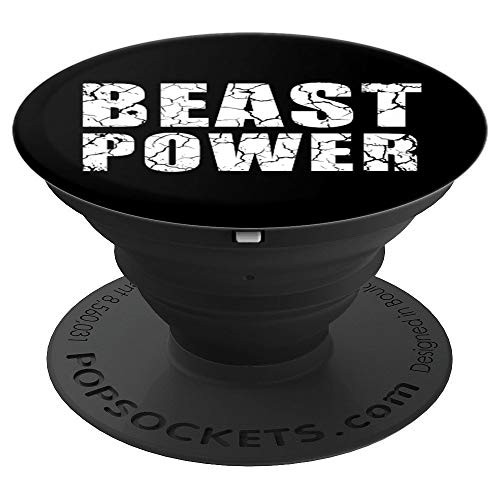 Workout Gym Sport Mode Trendy Cool Looking Beast Power PopSockets Grip and Stand for Phones and Tablets