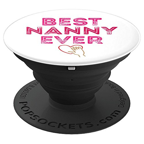 Lovely Childcare Grip Best Nanny Ever Birthday Gift PopSockets Grip and Stand for Phones and Tablets