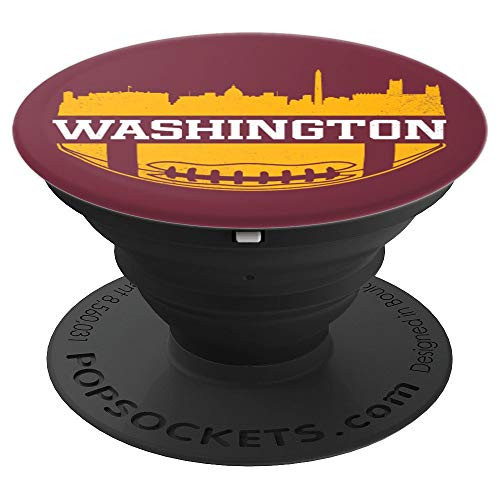 Vintage Washington DC Football Skyline Sports Team Novelty PopSockets Grip and Stand for Phones and Tablets
