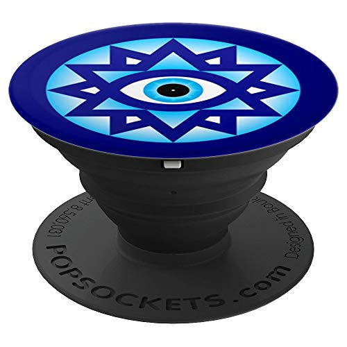 Evil Eye Design - Evil Rye Charm For Protection Theme PopSockets Grip and Stand for Phones and Tablets