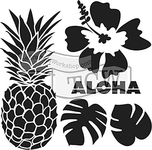 Crafters Workshop TCW740S Template 6"X6"-Aloha