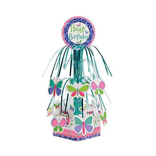 Creative Converting 6-Count Mini Foil Cascade Centerpieces, Owl Pal Birthday