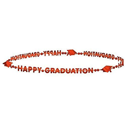 amscan 393122.1 School Orange Bead Necklace | Party Favor | 1 Piece