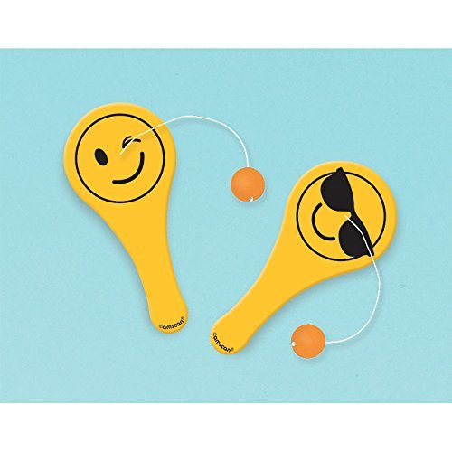 Amscan 398642 Paddle Ball Favors, Party Favor, LOL Collection | 72 Ct, Yellow