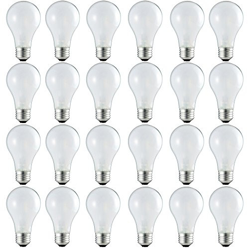 Philips 409821 100 Watt Equivalent Halogen A19 Dimmable Light Bulb, Soft White, 24 Pack