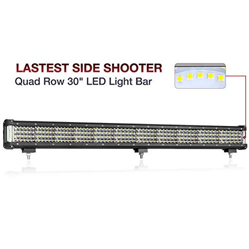 OFFROADTOWN LED Light Bar, 30 Inch 548W LED Driving Light Off Road Truck Lights Quad Row Flood Spot Combo Beam LED Lighst for Truck ATV UTV Pickup Boat