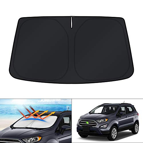 KUST Windshield Sun Shade for Ford EcoSport 2014-2020 2021 Sunshade Foldable Sun Visor Protector Blocks UV Rays Keep Your Car Cooler