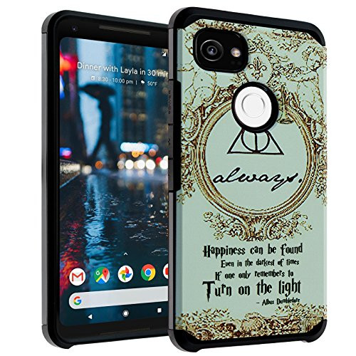 Google Pixel 2 XL Case, DURARMOR Harry Potter Hogwarts Train Ticket & Marauders Map Dual Layer Hybrid Case Shockproof Slim Fit Armor Drop Protection Cover for Google Pixel 2 XL (2017) Ticket
