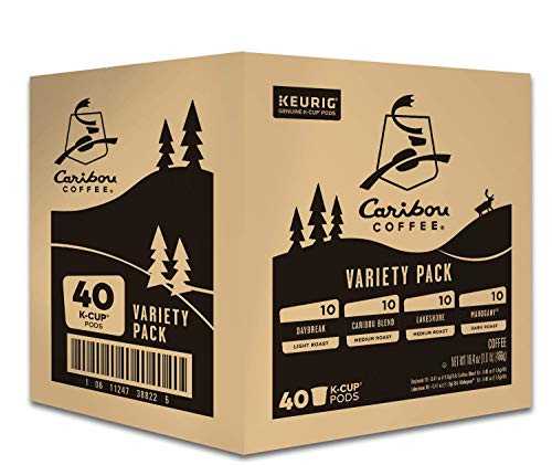 Keurig Caribou Coffee Favorites Variety Pack, Single-Serve Coffee K-Cup Pods Sampler, 40 Count
