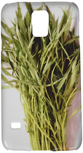 Bundle of Ipomoea Aquatica leaves isolated on white background cell phone cover case Samsung S5