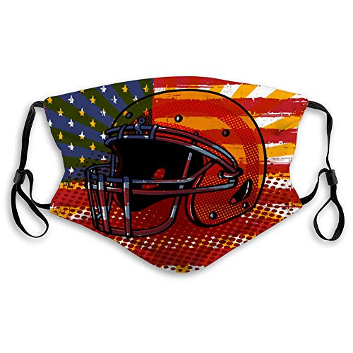 NYNELSONG Shield Anti Dust Pollution Face Mouth Shield Football Helmet pop Art Style