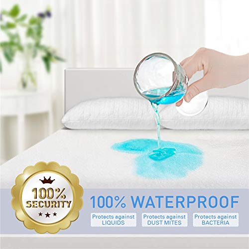 Adoric Life Queen Size Zippered Mattress Protector, Premium 100% Waterproof Breathable Mattress Encasement Cotton Terry Surface-Vinyl Free Adoric Life Queen Size Zippered Mattress Protector, Premium 100% Waterproof Breathable Mattress Encasement Cotton Terry Surface-Vinyl Free