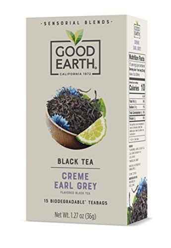 Good Earth Sensorial Cream Earl Grey Black Tea, 15 Count (Pack of 5)