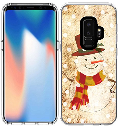 S9 Plus Case Christmas Snowman/IWONE Protective Durable TPU Rubber Fashion Designer Compatible Cover Skin for Samsung for Galaxy S9 Plus / S9+ Christmas Theme Design Cute Scene Story Gift Present