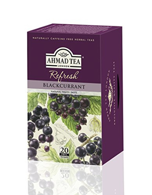 Ahmad Tea, Blackcurrant, 20-Count (Pack of 6)