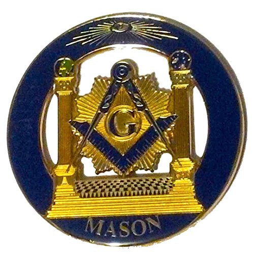 Delux Master Mason Pillars Heavy Alloy Car Emblem With Delux Master Mason Pillars Heavy Alloy Car Emblem With