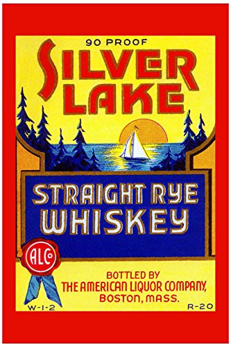 Buyenlarge "Silver Lake Straight Rye Whiskey Paper Poster, 18" x 27"