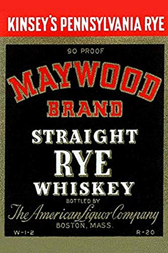 Buyenlarge Maywood Brand Straight Rye Whiskey - 8" X 12" Fine Art Giclee Print