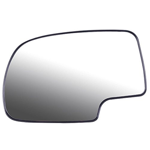 SCITOO Exterior Mirror Replacement Glass Lens Manual fit 1999-2006 for Chevy Silverado Suburban for GMC Sierra Yukon Driver Left Side Towing Mirror Replacement Glass